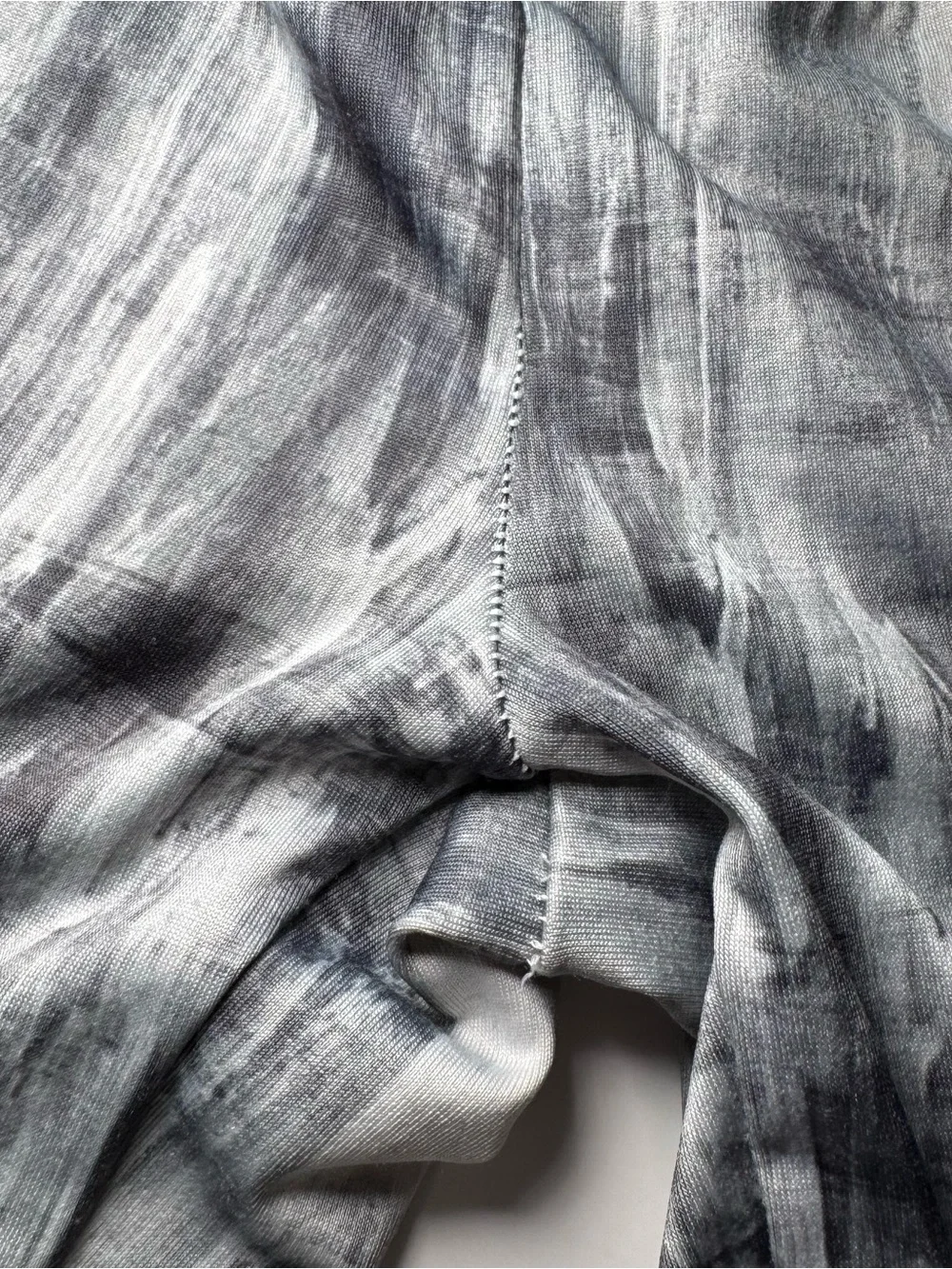 Aeropostale Grey and Black Abstract Brushstroke Leggings